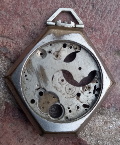 E-antigua Caja Vacia Para Reloj Bolsillo Colgante En Bronce