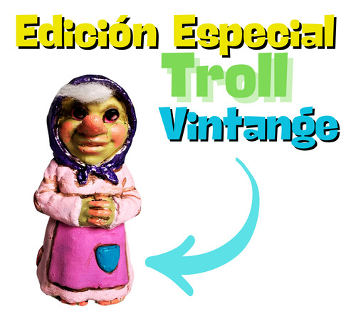 Trollcita Nina Del Cuidado - Troll Elfo Duende Rosa