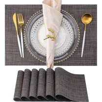 Comprar Juego De 6 Manteles Individuales Lavables Para Mesa