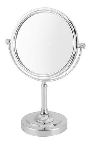 Espelho De Mesa Maquiagem Princesas Cromado 22cm
