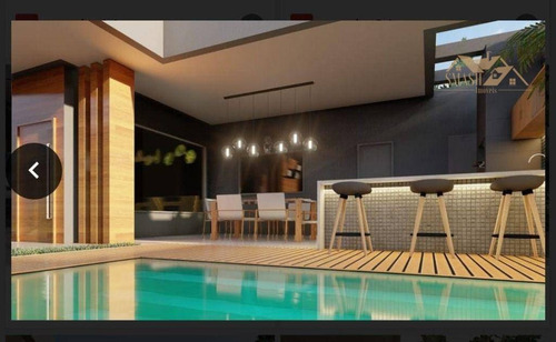 Imagem 1 de 14 de Linda Casa Com 3 Dormitórios, 3 Banheiros, 4 Vagas E Piscina À Venda, 142 M² Por R$ 815.000 - Condomínio Terras Do Vale - Caçapava/sp - Ca0103