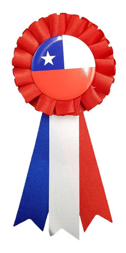 Imagen 1 de 4 de Pack De 12 Escarapela Liston Lasos Fiestas Patrias 23871-21