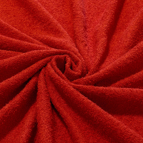 Tecido Felpudo Atoalhado 100% Algodão Vermelho