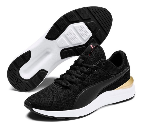 tenis puma white gold