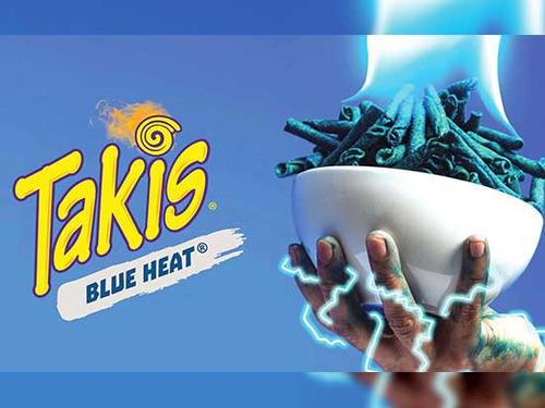 Takis Azules Blue Heat (10 Bolsas De 65 Gr. C/u). Barcel.
