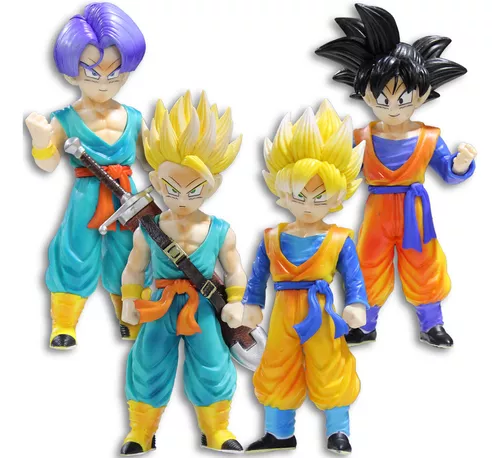 Estátua Goku Criança Com Bastão Dragon Ball Figure coleção