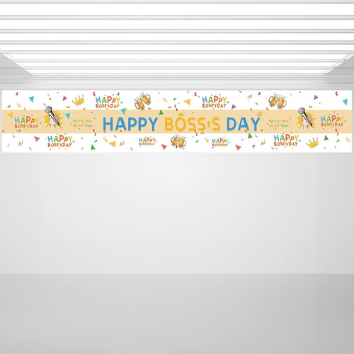 Happy Boss's Day - Camino De Mesa Para Fiestas, Decoración D