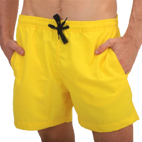 Malla Short De Baño Masculina Hombre Colores Lisos Chai