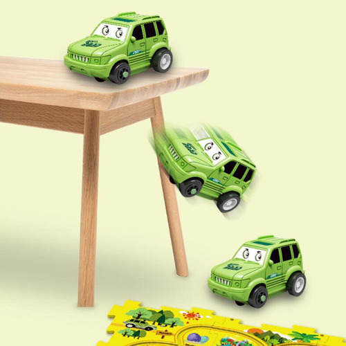 2 Rompecabezas, Juguetes, Coche De Carreras, Pista, Juego,