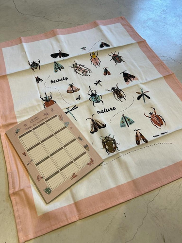Repasador Paño De Cocinan Bugs +anotador Deco Petite Affaire