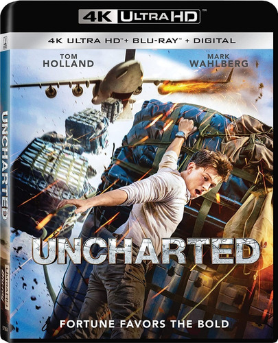 4k Ultra Hd + Blu-ray Uncharted / Fuera Del Mapa