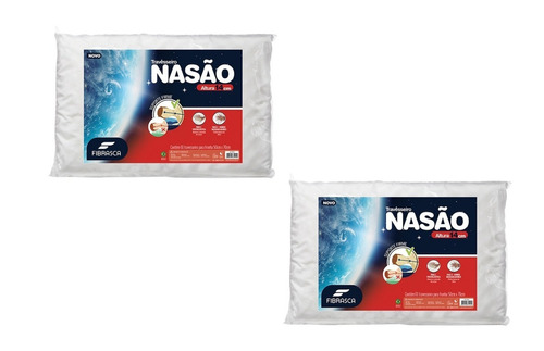 Kit 2 Travesseiro Nasa Alto Viscoelástico 14 Cm Fibrasca  