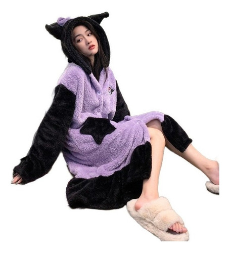 Túnica Kawaii Invierno Kawaii Kuromi Kuromi Suéter De Pie