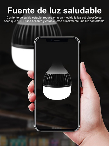 80w Alta Potencia 8000lm Foco Led Base E27 Bombilla 10pz Blanco Frío