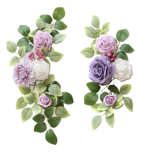 2x Arco De Boda Con Flores Para Esquinas, Estilo F