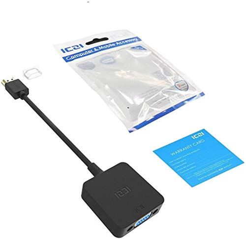 Imagen 7 de 7 de Adaptador Hdmi A Vga,iczi 1080p Chapado En Oro Hdmi A Vga