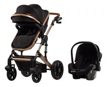 Comprar Coche Mega Baby Bebe Convertible Tres En Uno Con Huevito + Asiento Moisés Cuna Plegable Liviano