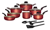Comprar Conjunto Panelas 10 Peças Antiaderente Várias Cores Teflon