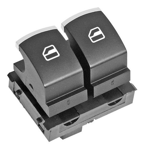 (1) Control Elevador Negro Filo Plata Volkswagen Golf 07/13