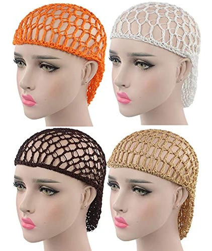 Weegcn Mujeres Niña Pelo Neto Moda Moño Cubierta Crochet P