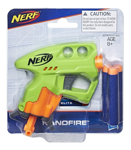 Nerf Nanofire Pistola Lanzadora Con 3 Dardos Hasbro E0121