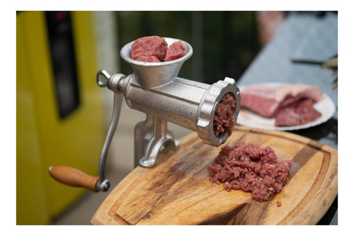 Imagem 2 de 6 de Triturador Moedor Carne Linguiça Manual Gourmet 8 Polegadas