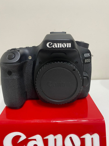 Canon Eos 80d Corpo 1 Ano De Garantia Impecável Preto (Usado)