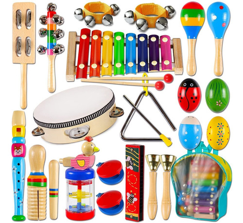 Re Instrumentos Musicales Percusión De Madera Para Niños