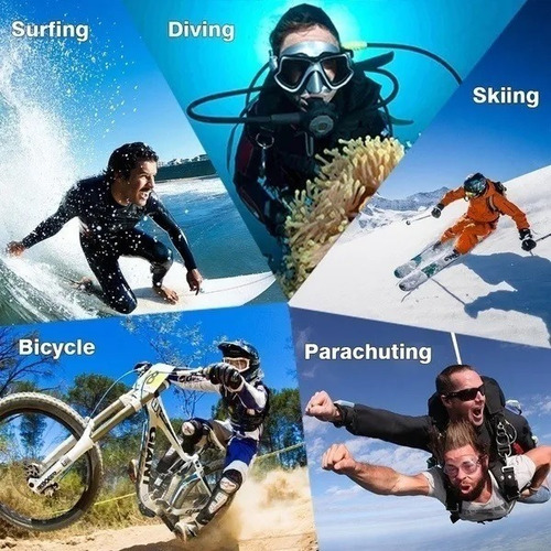 Imagem 4 de 7 de Mini Câmera Filmadora Sports 4k 1080p Prova D'agua Moto Bike