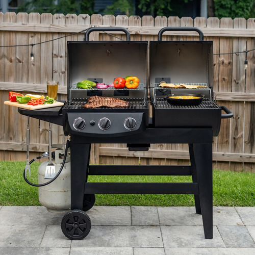 Asador Hibrido Gas Y Carbon Char-griller
