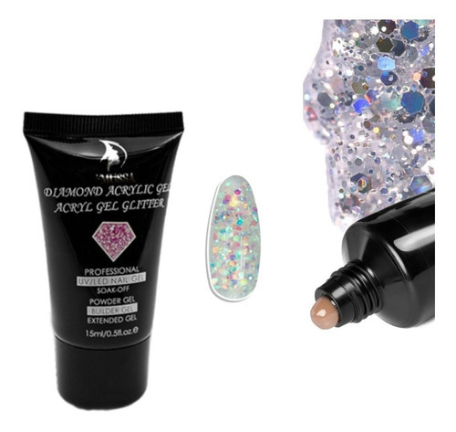 Acrigel O Polygel Mussa Glitter, Neón O Térmico. Color Glitter Confetti 02