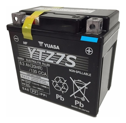 Bateria Yuasa De Gel Ytz7s Japon Crf450 Wr450 Cbr1000r Y Mas