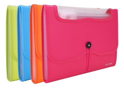 Clasificador Archivador Fuelle Deli A4 -7 Divisiones Ventana Color Naranja