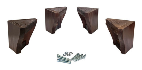Imagen 2 de 8 de Patas Para Camas Europeas - Pata Para Sillón. Altura 11 Cm