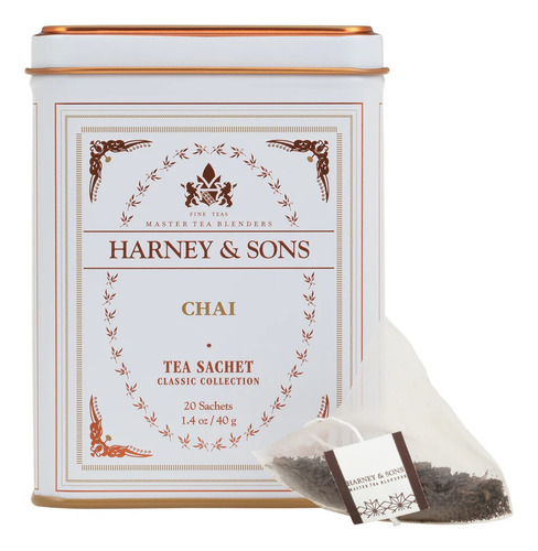 Harney & Sons, Té Chai, Classic Tin Of 20 Sachets