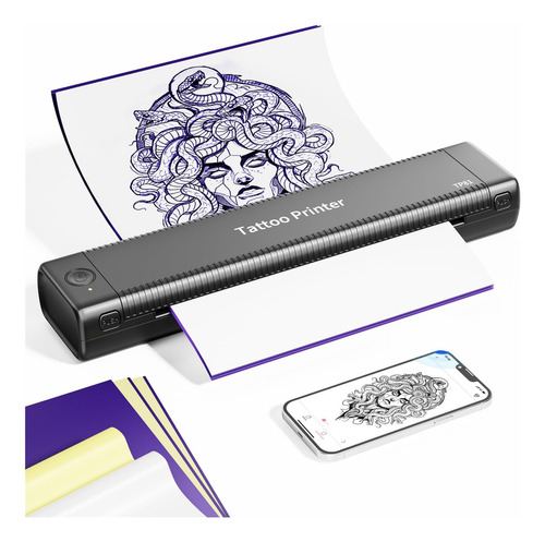 Impressora De Estêncil De Tatuagem Bluetooth, Térmica Sem