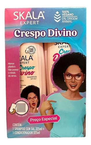 Kit Shampoo Y Acondicionador Crespo Divino Skala Expert