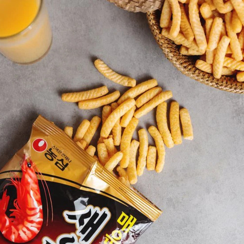 Snack Sabor Calamar Y Camarón Picante Salado Origen Oriental