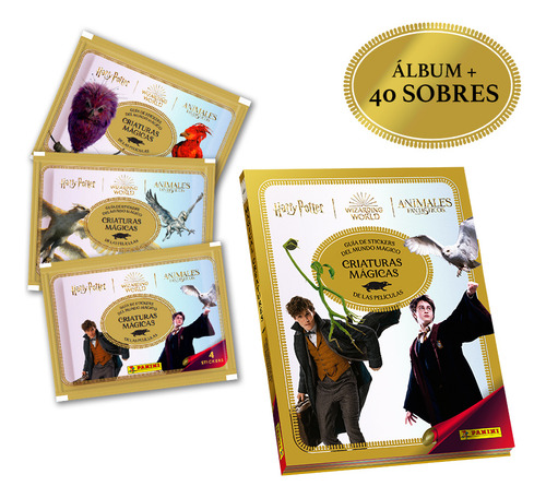 Imagen 1 de 1 de Pack Criaturas Mágicas De Harry Potter (álbum + 40 Sobres)