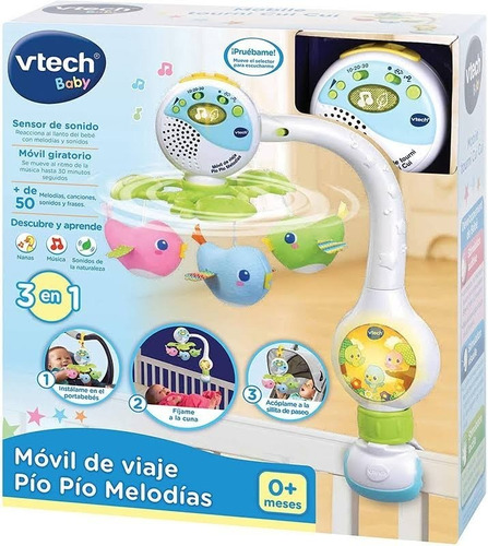 Vtech Baby Móvil Proyector De Viaje Pío Pío Melodías