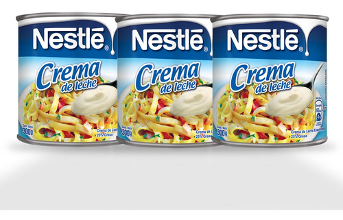 Imagen 1 de 1 de Crema De Leche Nestlé® - 3 Unidades De 300g