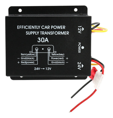 Convertidor Potencia Coche 30a Inversor Reductor 24 V A 12 V