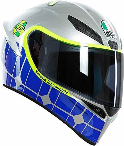 Agv Unisex-adult Full Face K-1 Mug15 Casco De Moto Plateado 