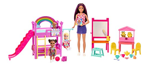 Barbie  Skipper First Jobs - Juego De Guardería, 3 Muñecas,