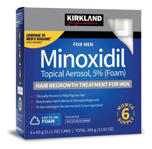 Minoxidil Kirkland 5% Espuma / Foam 6 Meses *ml*