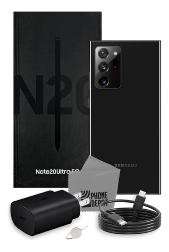 Samsung Galaxy Note20 Ultra 5g 256 Gb 12 Gb Ram Negro Con Caja Original + Protector (Reacondicionado)