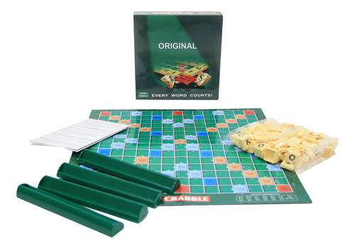 Scrabble Inglés Ortografía Y Palabra Juego Crucigrama 100pcs