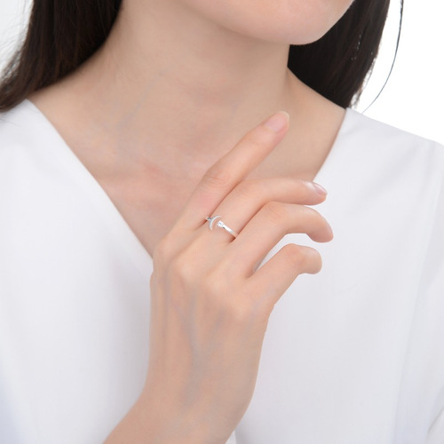 Anillo Ajustable De Plata 925 (lan05)