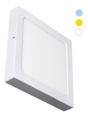 Painel Plafon Led 2 Em 1 Quadrado 3 Estagios Dimer 220mm 20w Cor Branco