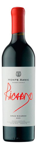 Vino tinto Monte Xanic Vino Tinto 2020 bodega Grand Sud 750 ml en estuche de sin estuche